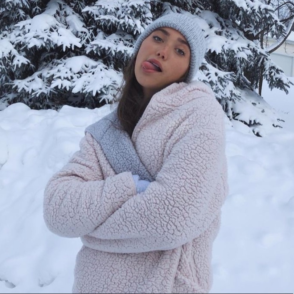 Urban Outfitters Carmella Reversible Sherpa Jacket